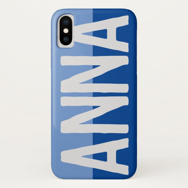 Funda De Case-Mate Para iPhone Diseño de nombre negrita. (Reverso)