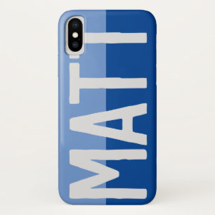 Funda Para iPhone X Diseño de nombre negrita.