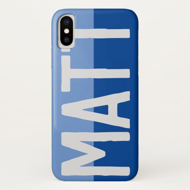 Funda De Case-Mate Para iPhone Diseño de nombre negrita. (Reverso)