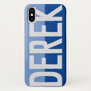 Funda Para iPhone X Diseño de nombre negrita - Derek