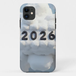 Funda Para iPhone 11 Diseño de Número 3D para Año Nuevo 2026
