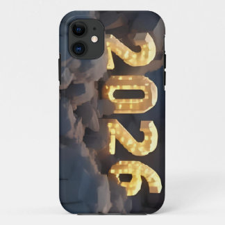 Funda Para iPhone 11 Diseño de número 3D para Año Nuevo 2026