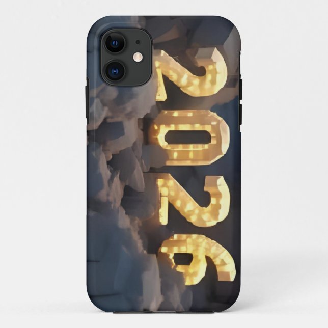 Funda De Case-Mate Para iPhone Diseño de número 3D para Año Nuevo 2026 (Reverso)