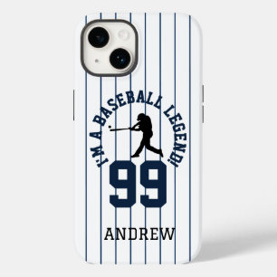 Funda Para iPhone 14 De Case-Mate Diseño de número de camiseta de béisbol con franja