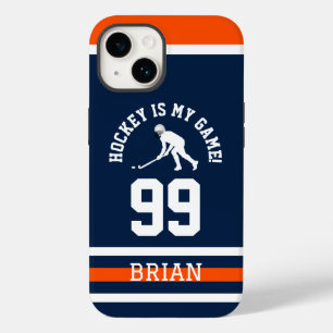 Funda Para iPhone 14 De Case-Mate Diseño de número de camiseta de hockey de equipo