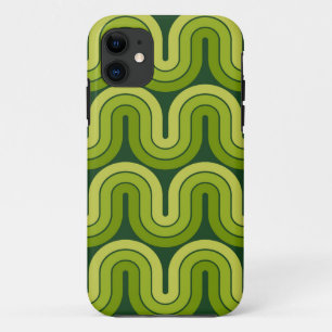 Funda Para iPhone 11 Diseño de oleada de degradado geométrico retro
