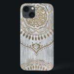 Funda Para iPhone 13 Diseño de oro de Mandala<br><div class="desc">Mandala Gold Design. Artista: June Erica Vess. ID de la imagen: 155295DEA.</div>