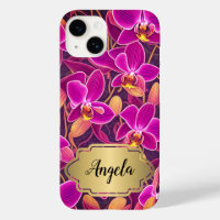 Diseño de orquídeas rosa morado y hermoso personal