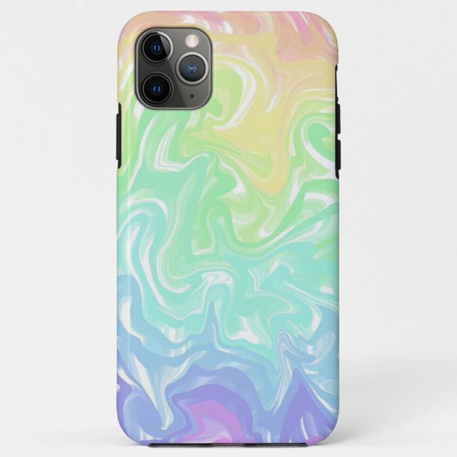 Funda De Case-Mate Para iPhone Diseño de Pastel Swirls (Reverso)