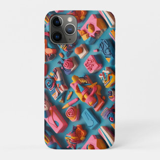 Funda Para iPhone 11 Pro Diseño de patrón de gomas de borrar con formas úni