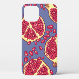 Funda Para iPhone 12 Diseño de patrón sin foco de fruta granada