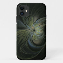 Diseño de patrones abstractos de hojas verdes míst
