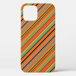Funda Para iPhone 12 Diseño de patrones aztecas nativos coloridos lindo