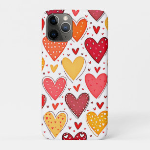 Funda Para iPhone 11 Pro Diseño de patrones de amor coloridos
