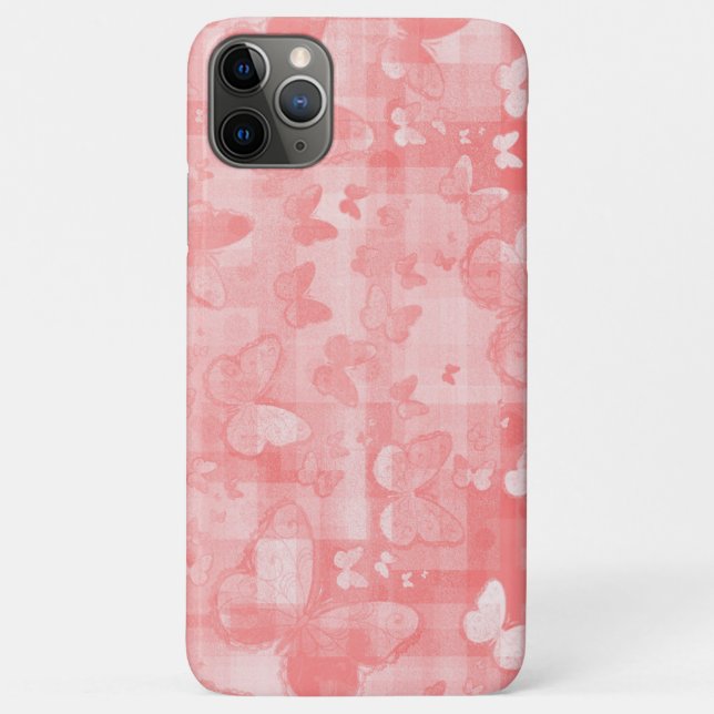 Funda De Case-Mate Para iPhone Diseño de patrones de insectos de mariposas (Reverso)