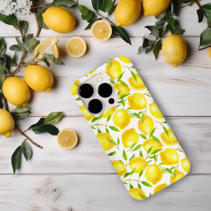 Funda Para iPhone 14 Pro De Case-Mate Diseño de patrones de lémones y hojas