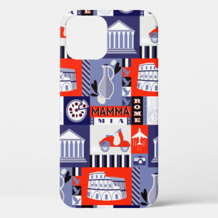 Funda Para iPhone 12 Diseño de patrones decorativos sin fisuras en la c