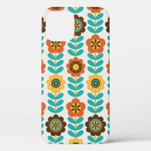 Funda Para iPhone 12 diseño de patrones florales sin fisuras. Ilustraci