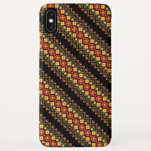 Funda Para iPhone XS Max Diseño de patrones florales ucranianos decorativos