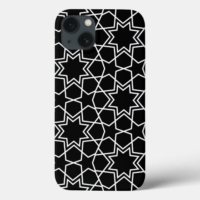 Funda De Case-Mate Para iPhone Diseño de patrones geométricos islámicos en árabe (Reverso)