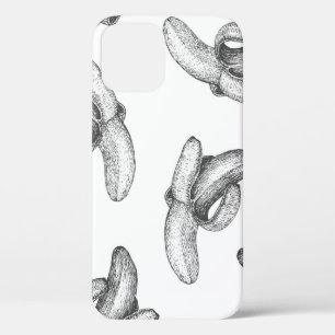 Funda Para iPhone 12 Diseño de patrones impecable o fondo con plátano.