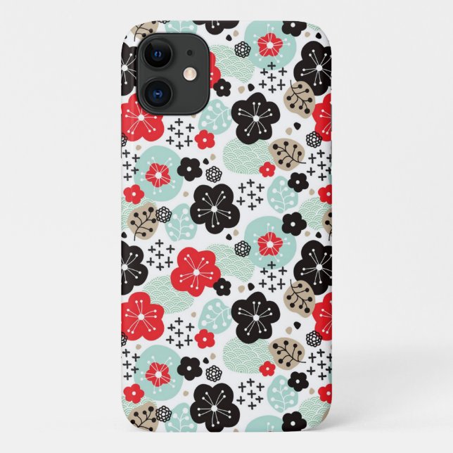 Funda De Case-Mate Para iPhone Diseño de patrones japoneses (Reverso)