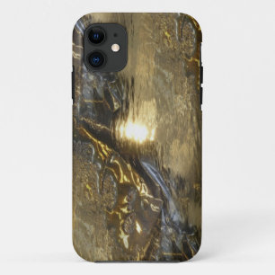 Funda Para iPhone 11 Diseño de patrones metalizado - plata dorada