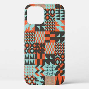 Funda Para iPhone 12 Diseño de patrones sin fisuras de mosaico con vari