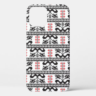 Funda Para iPhone 12 Diseño de patrones sin foco inspirado en el tradi