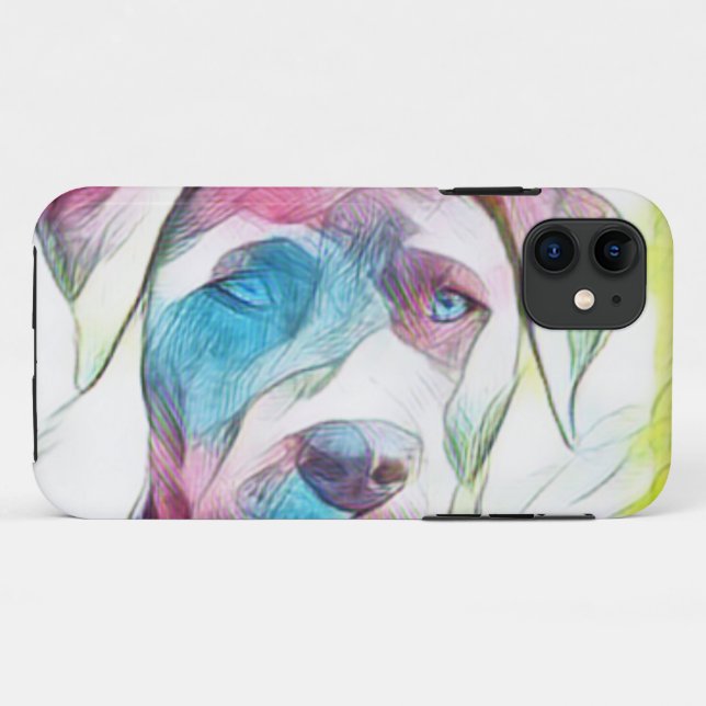 Funda De Case-Mate Para iPhone Diseño de perros Guay (Reverso (horizontal))