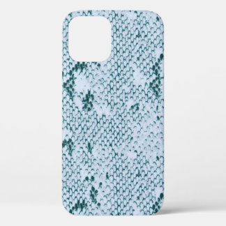 Funda Para iPhone 12 Diseño de piel de serpiente colorida en verde azul