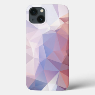 Funda Para iPhone 13 Diseño de pirámide suaves púrpura abstracta púrpur