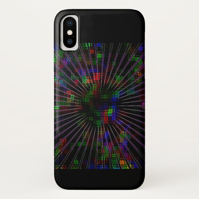Funda De Case-Mate Para iPhone Diseño de ráfagas eléctricas (Reverso)