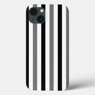 Funda Para iPhone 13 Diseño de rayas blancas y negras Ahs