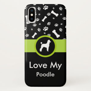 Funda Para iPhone X Diseño de raza de perro Caniche