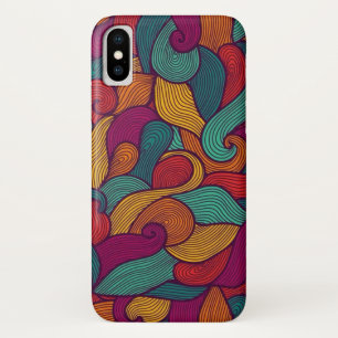 Funda Para iPhone X Diseño de redondeo multicolor