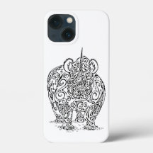 Diseño de rinoceronte negro