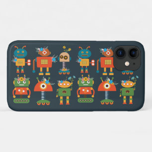 Funda Para iPhone 11 Diseño de robots pequeños