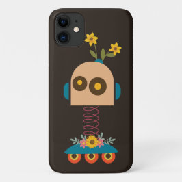 Funda Para iPhone 11 Diseño de robots pequeños