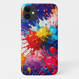 Funda Para iPhone 11 Diseño de salpicaduras de pintura húmeda colorida
