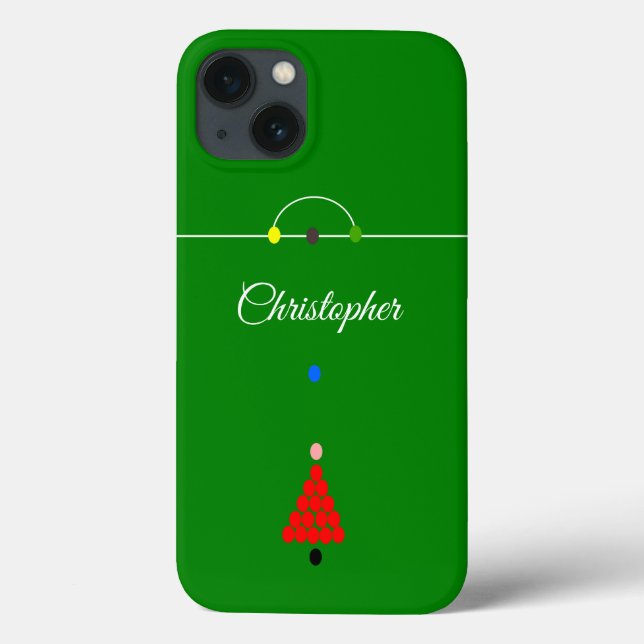 Funda De Case-Mate Para iPhone Diseño de Snooker (Reverso)