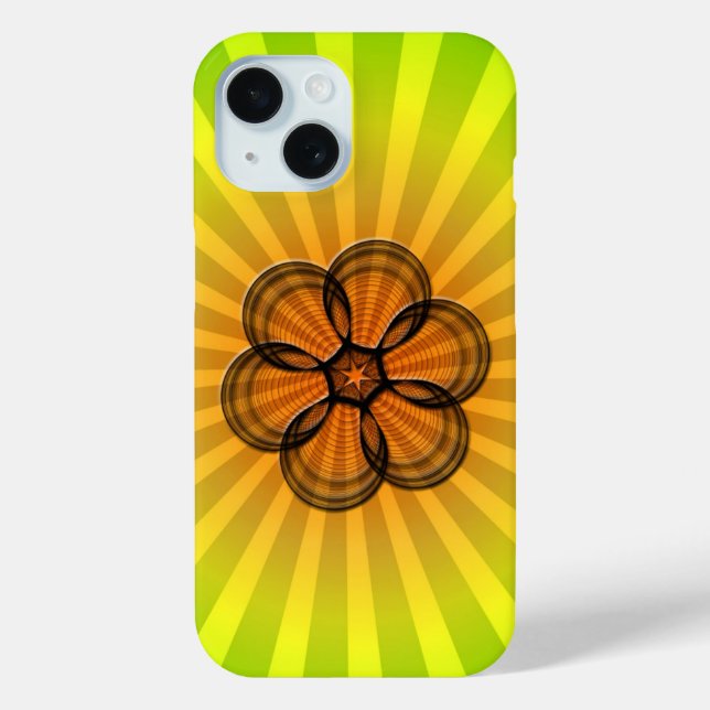 Funda De Case-Mate Para iPhone Diseño de Spirograph (Reverso )