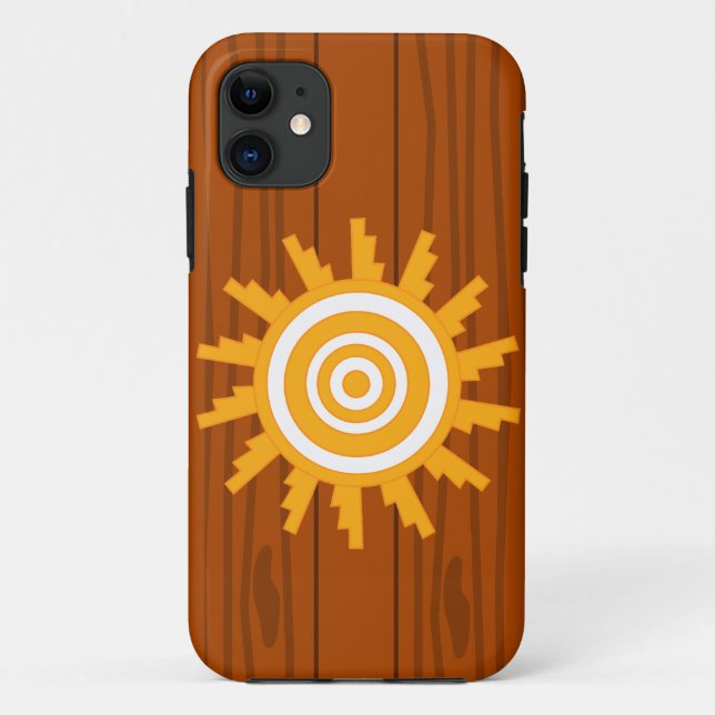 Funda De Case-Mate Para iPhone Diseño de Sun (Reverso)