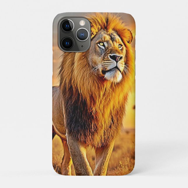 Funda De Case-Mate Para iPhone Diseño de Sunset de Lion King Savanna (Reverso)