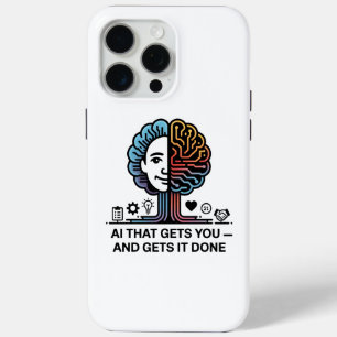 Funda Para iPhone 15 Pro Max Diseño de tecnología cerebral de IA para innovador
