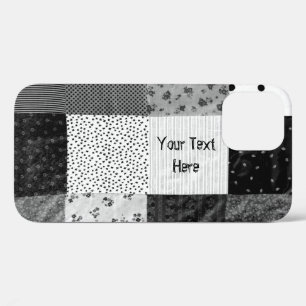 Funda Para iPhone 12 diseño de tela de mosaico estilo vintage blanco ne
