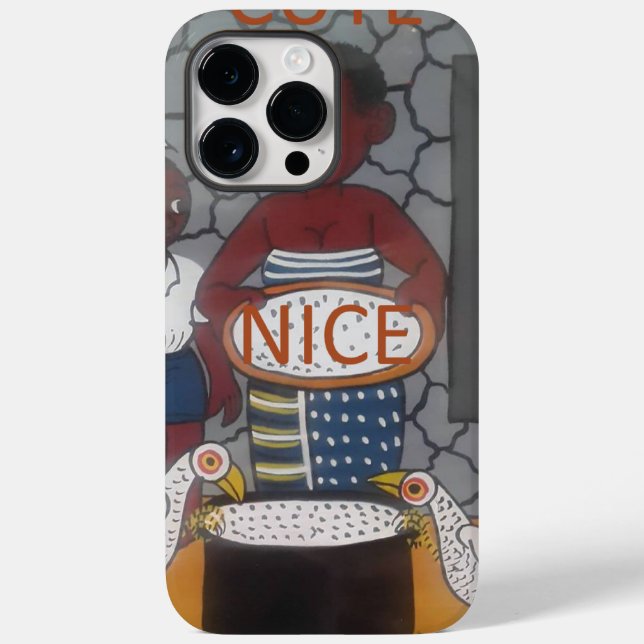 Funda De Case-Mate Para iPhone Diseño de texto de African Cultural Homestead Colo (Reverso )