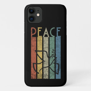 Funda Para iPhone 11 Diseño de texto de paz colorido