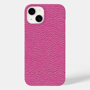 Funda Para iPhone 14 De Case-Mate Diseño de textura moderna elegante de cuero rosa s