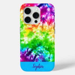 FUNDA PARA iPhone 15 PRO DISEÑO DE TIE-DYE PERSONALIZADO MODERNO ABSTRACTO